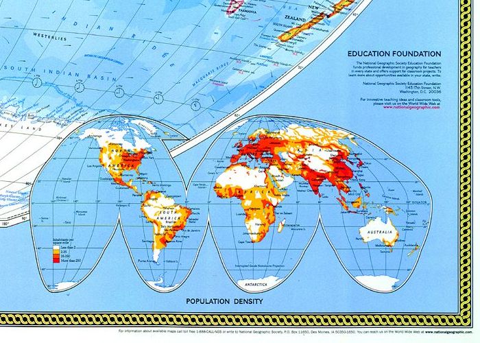 Cartina Murale Planisfero National Geographic  Big