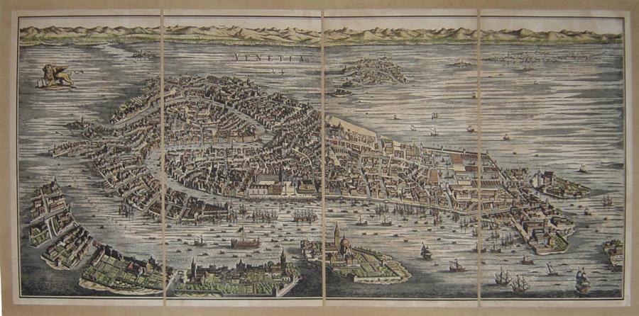 Mappa Citta' Di Venezia Julius-1600