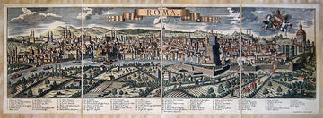Mappa Citta' Di Roma Probst-1700