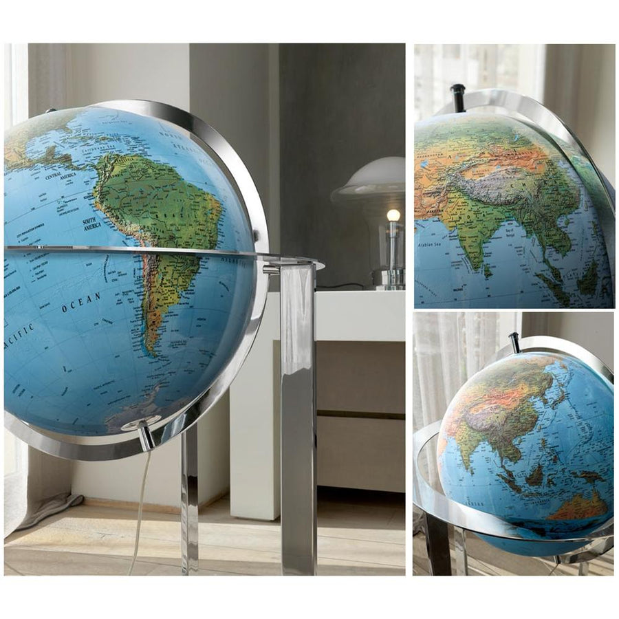 TROIKA Globo da terra Sojus Silver 43cm TROIKA Globo da terra Sojus Silver 43cm