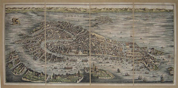 Mappa Citta' Di Venezia Julius-1600
